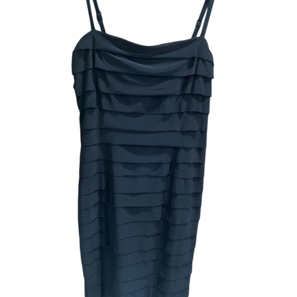 NWT~ Evan Picone layered lil black cocktail dress with straps.